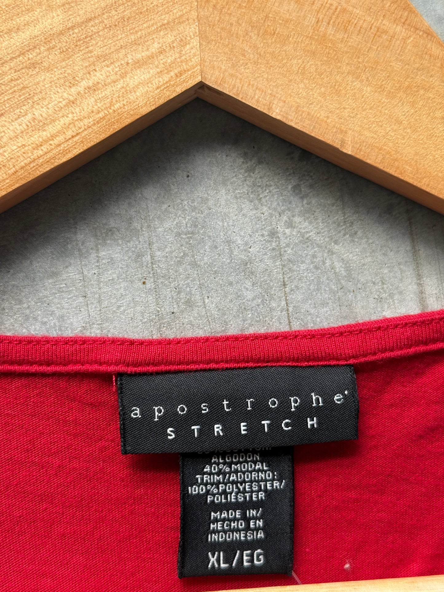 Apostrophe Stretch Tie Tank - XL
