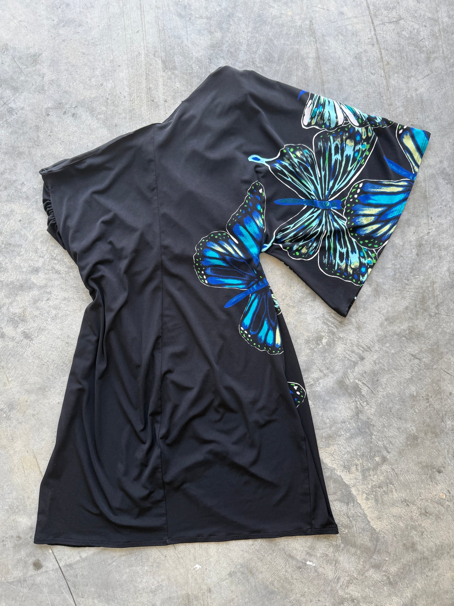 Bisou Bisou Butterfly Over The Shoulder Dress - M