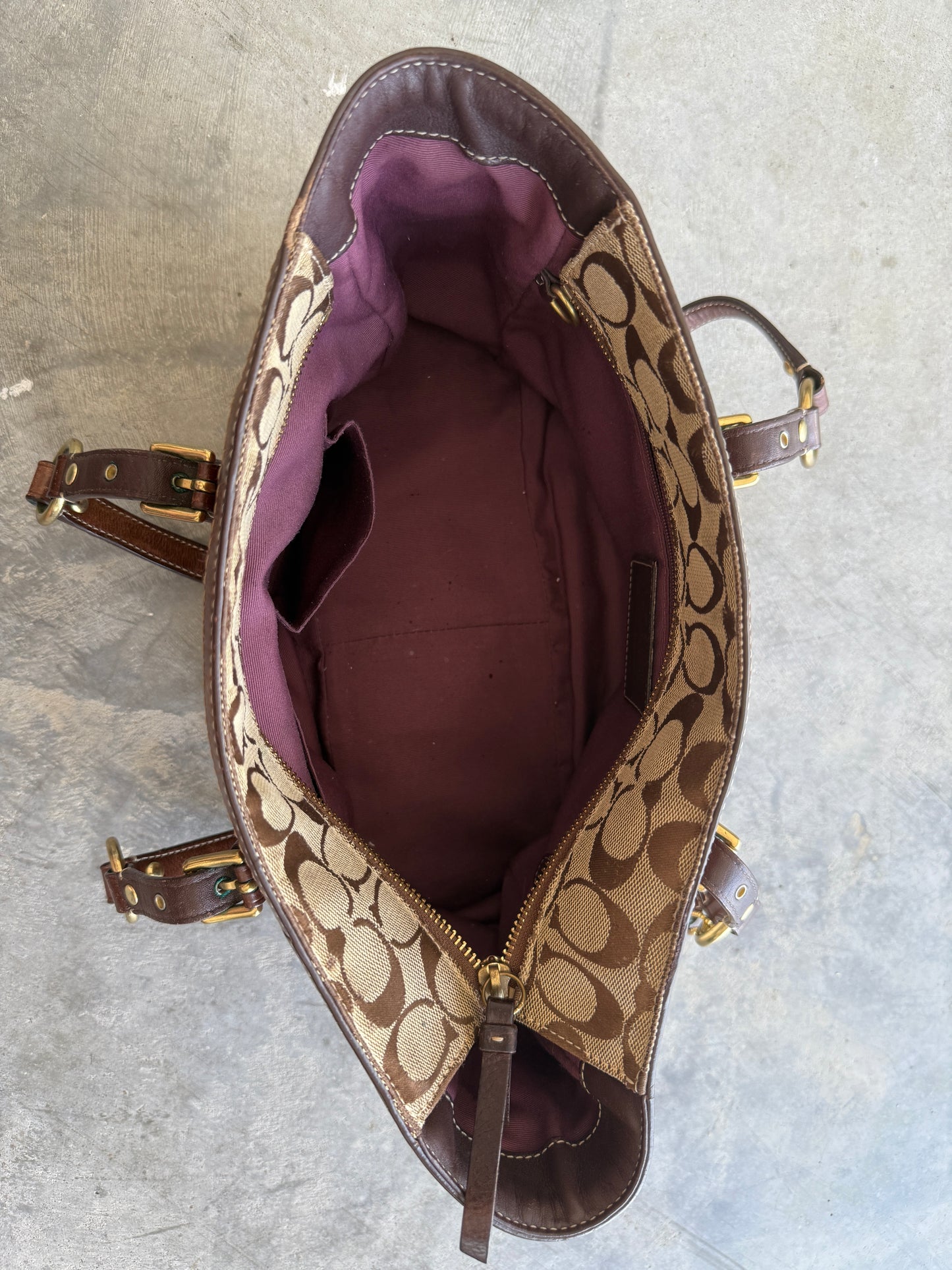 Coach Holiday Patchwork Gallery Tote