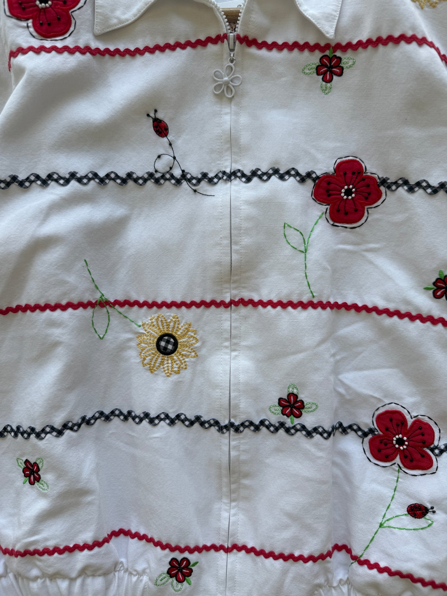 Alfred Dunner Embroidered Summer Jacket - M