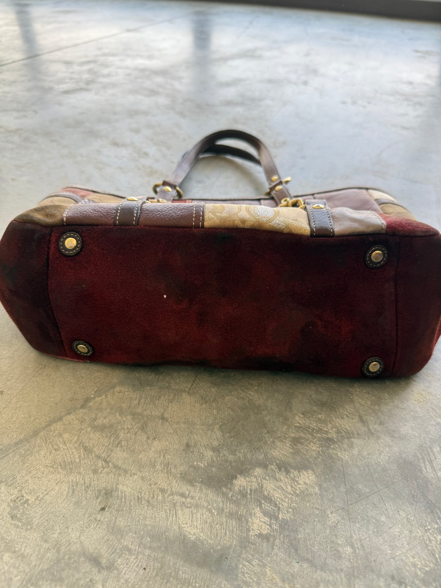 Coach Holiday Patchwork Gallery Tote